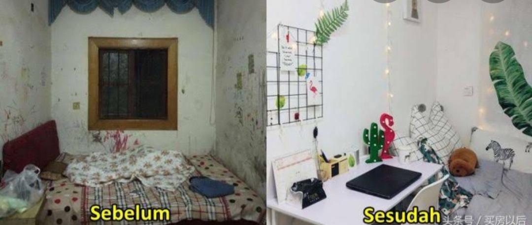 Dekorasi kamar kost sempit